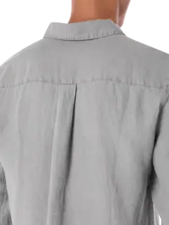 قميص ريفايزد من الكتان بأكمام طويلة