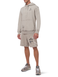 LOGO STONE WASHED HOODIE