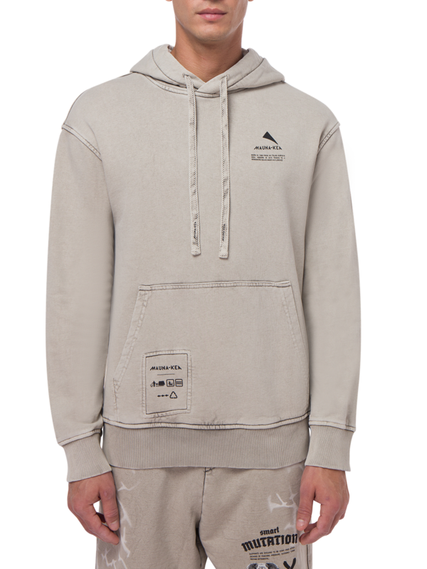 LOGO STONE WASHED HOODIE