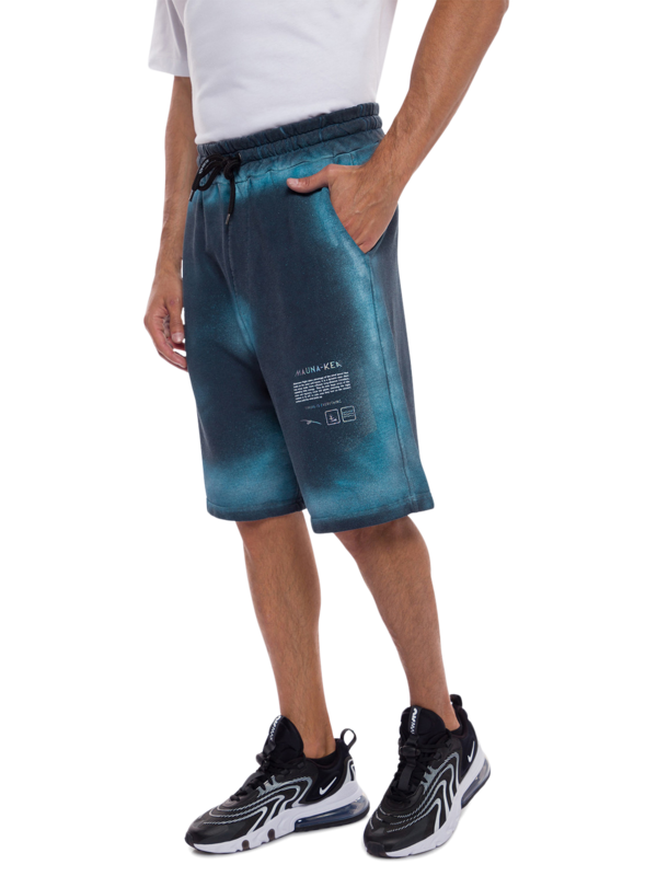 Spray Paint Shorts with Leg Print
