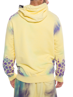 Spray Paint Cotton Hoodie with Turtle Print