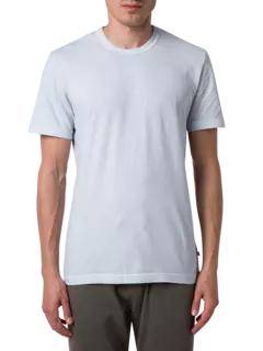 تيشيرت بأكمام قصيرة وفتحة رقبة مستديرة