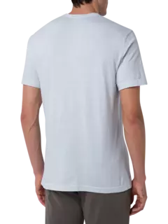 تيشيرت بأكمام قصيرة وفتحة رقبة مستديرة