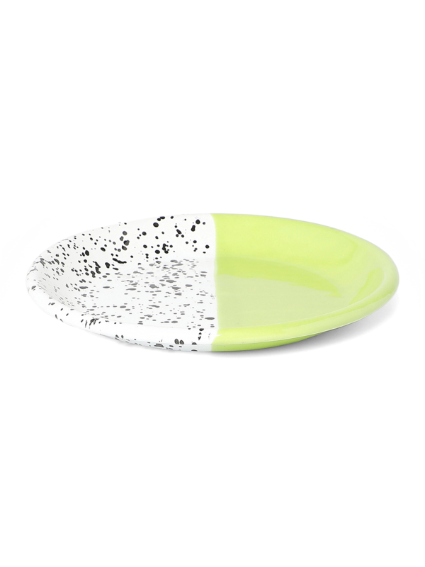 Lime Green Mind-Pop Dessert Plate