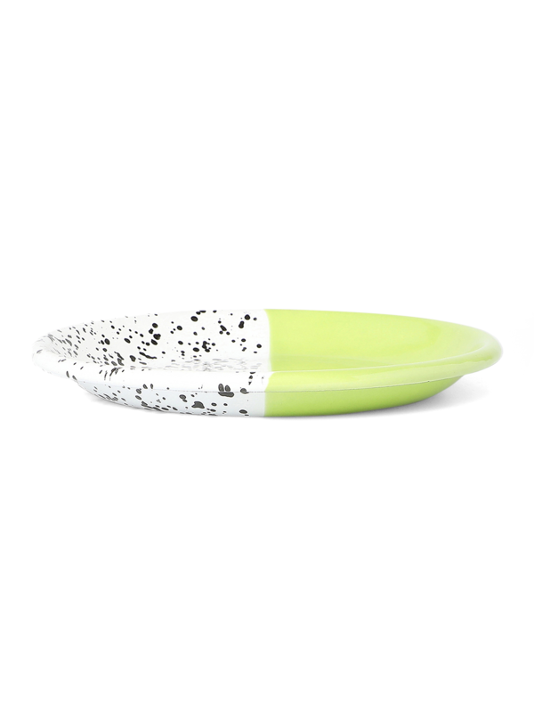Lime Green Mind-Pop Dessert Plate