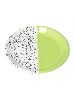 Lime Green Mind-Pop Dessert Plate