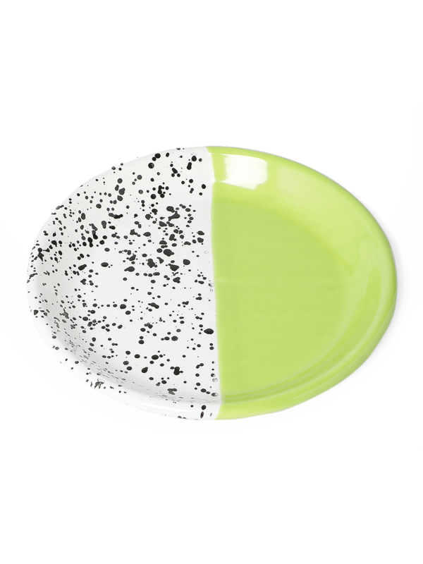 Lime Green Mind-Pop Dessert Plate