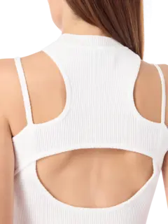 بلوزة قصيرة بحمالة حول العنق