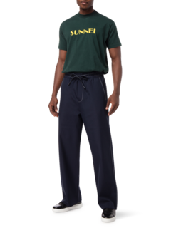 STRAIGHT LEG ELASTIC PANTS
