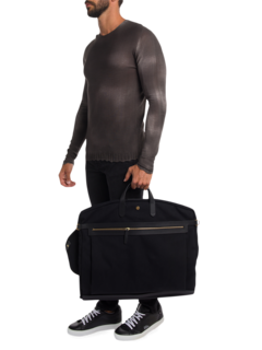 Black Briefcase With Front Zipper