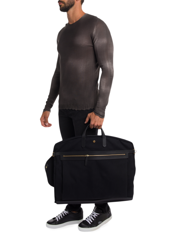 Black Briefcase With Front Zipper