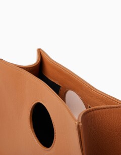 Tan/Pink Leather Handbag