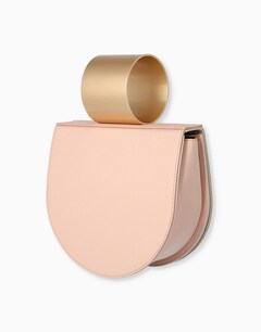 Peach/Gold Clutch Bag
