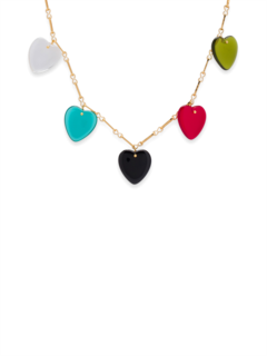 Multi-coloured Heart Necklace