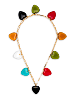 Multi-coloured Heart Necklace