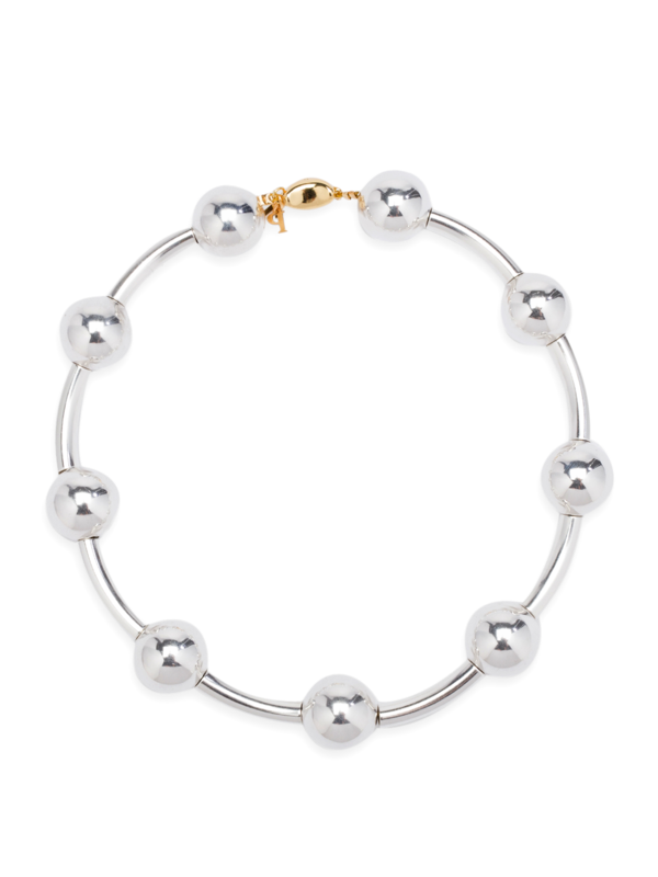 Silver Beads Necklace