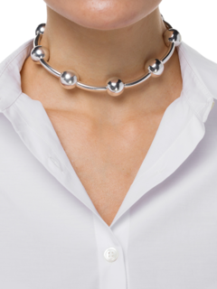 Silver Beads Necklace