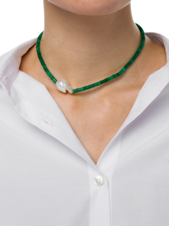 Beads and Pearl Necklace