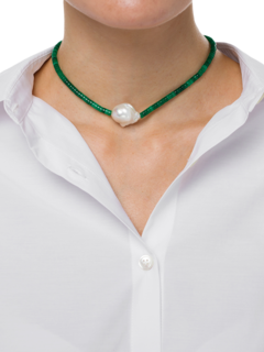 Beads and Pearl Necklace