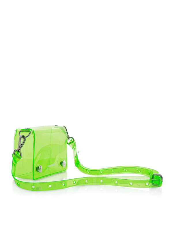 Neon yellow clear bag sales