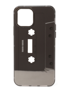 Black Transparent Not A Cassette Tape iPhone Case