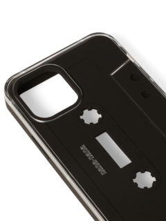 Black Transparent Not A Cassette Tape iPhone Case