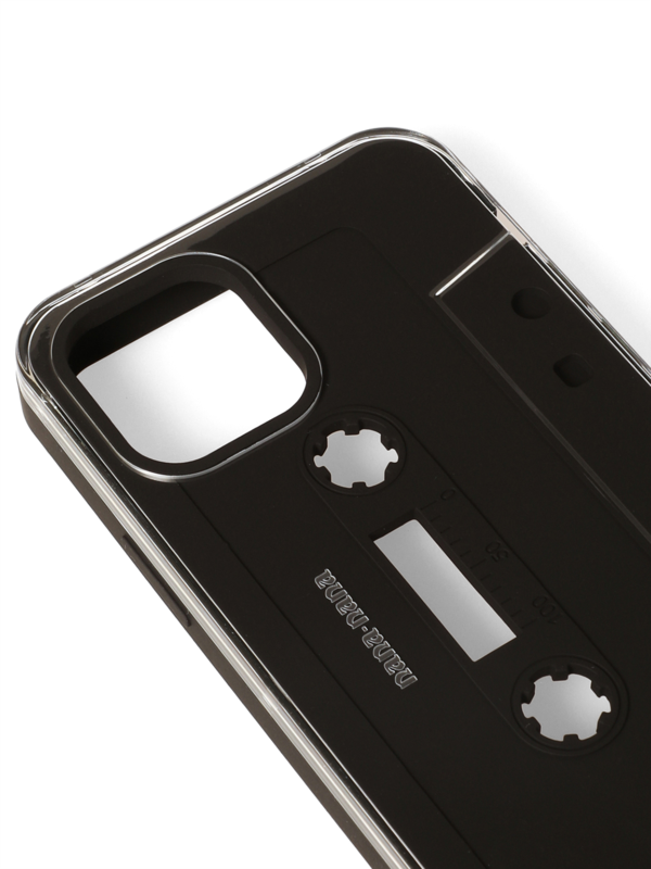 Black Transparent Not A Cassette Tape iPhone Case