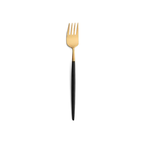 شوكة تناول حلوى ذهبية ناو