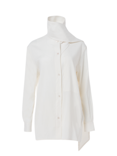 قميص نيت من صوف الفسكوز مزين بجيب