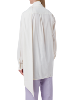 قميص نيت من صوف الفسكوز مزين بجيب