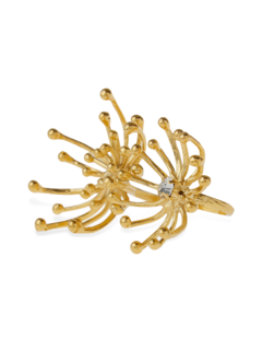 Gold Dandelion Rings