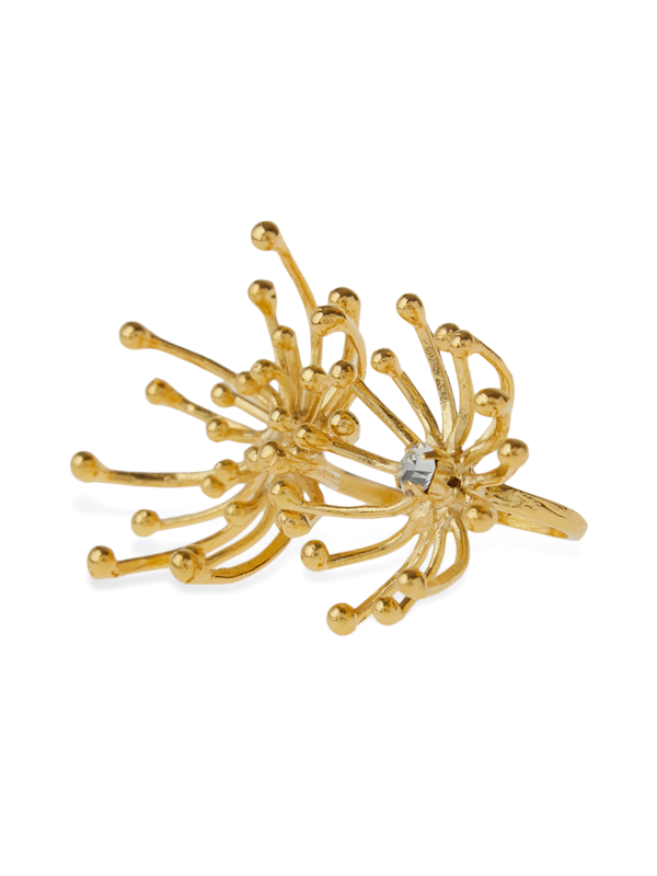 Gold Dandelion Rings