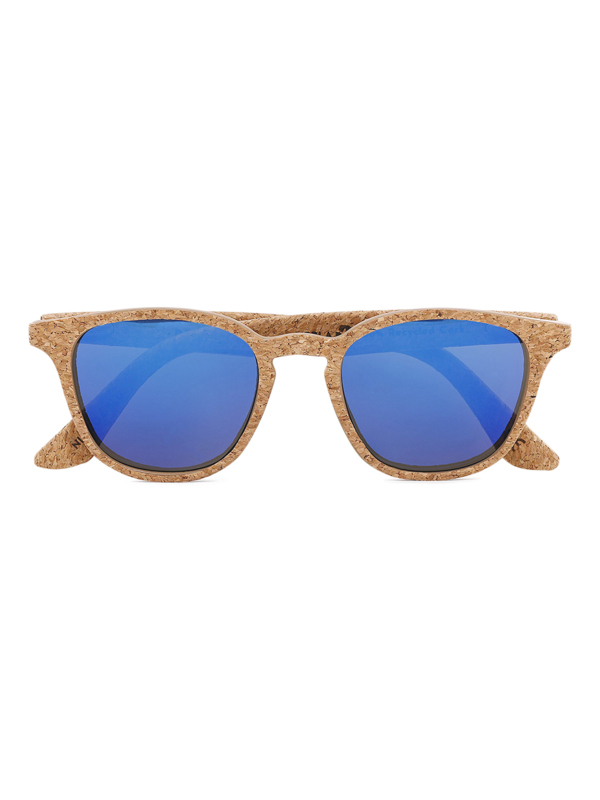 Alentejo Cork Sunglasses with Royal Blue Tinted Lenses
