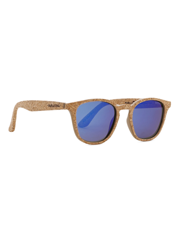 Alentejo Cork Sunglasses with Royal Blue Tinted Lenses