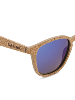 Alentejo Cork Sunglasses with Royal Blue Tinted Lenses