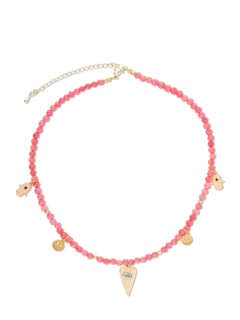 قلادة مرجانية بتصميم عين الحسد