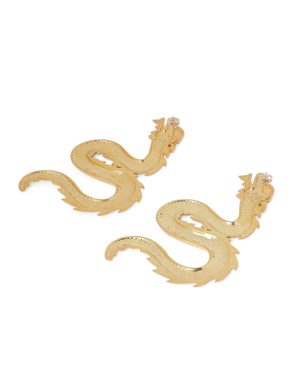 Solid Gold Statement Earrings