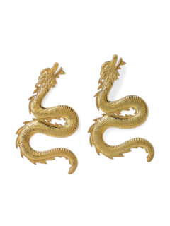 Solid Gold Statement Earrings