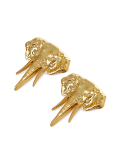 Elephant structured earrings