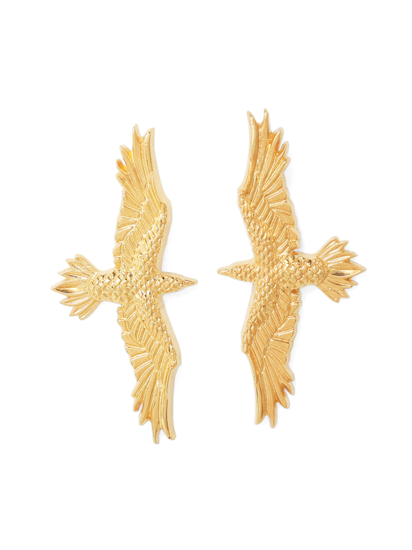 Solid Gold Statement Earrings