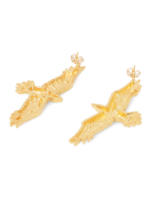 Solid Gold Statement Earrings