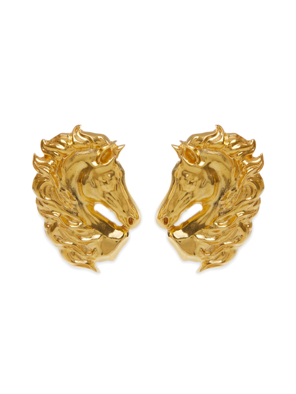 Lion structured earrings