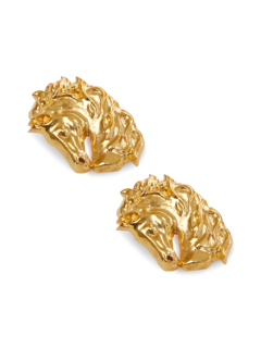 Lion structured earrings