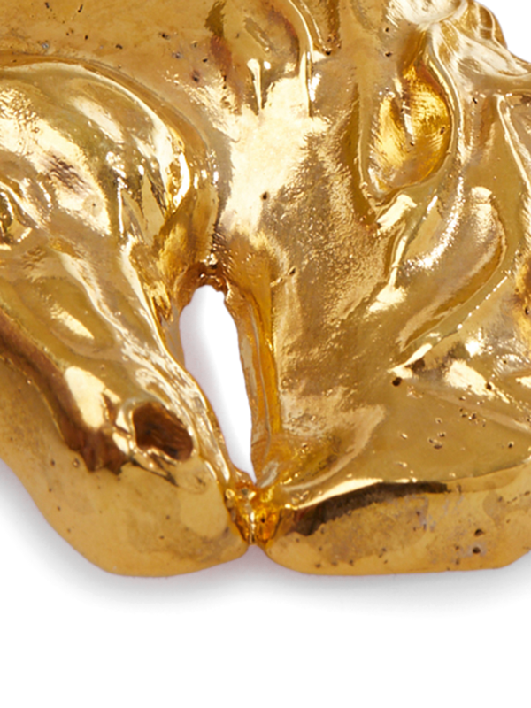 Lion structured earrings