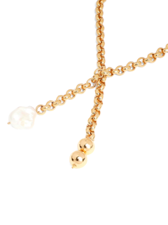 Golden Matinee Length Necklace