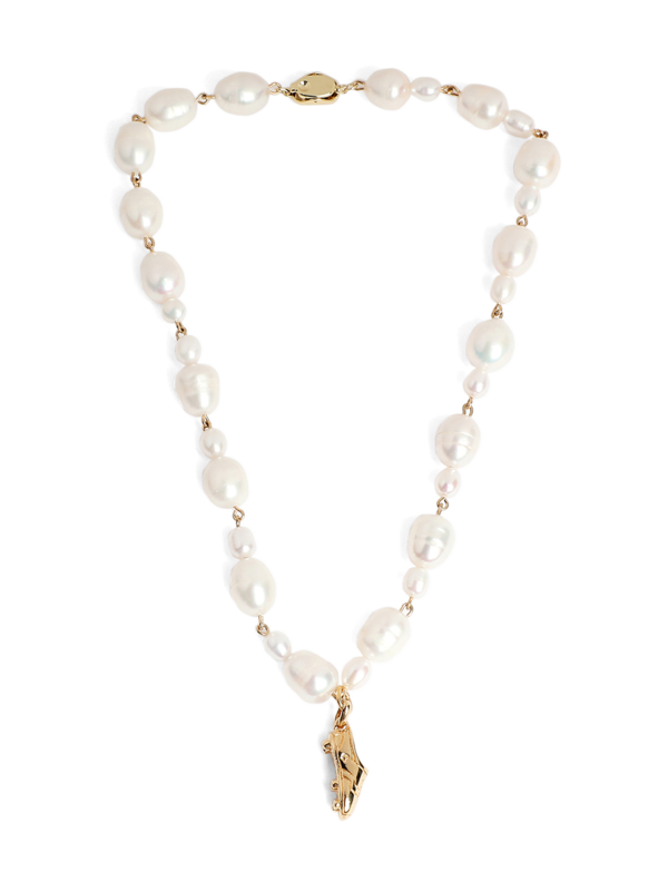 White Beaded Necklace