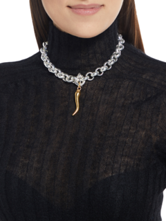 Silver & Gold Chain Necklace