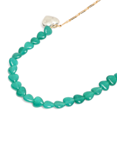 Green & Silver Opera Necklace