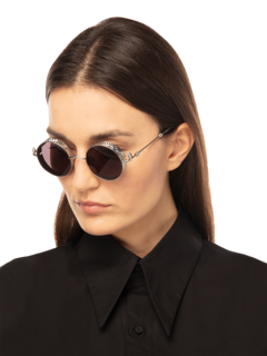 Palmette Minaudiere Shades Black Silver