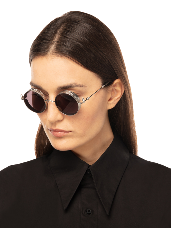 Palmette Minaudiere Shades Black Silver